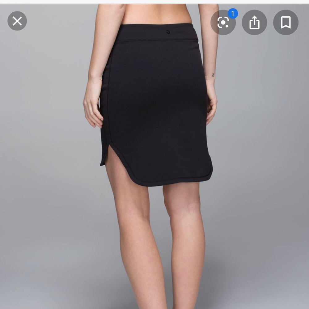 Lululemon Navy High-low City Skirt